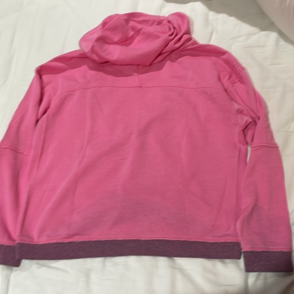 Nanette Lepore Pullover Cotton-Blend Hoodie Pink in size XL - Picture 5 of 5